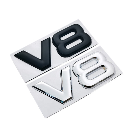 Car Auto Sticker V8 Logo for Benz AMG BMW Mazda Chevrolet Skoda Ford Audi